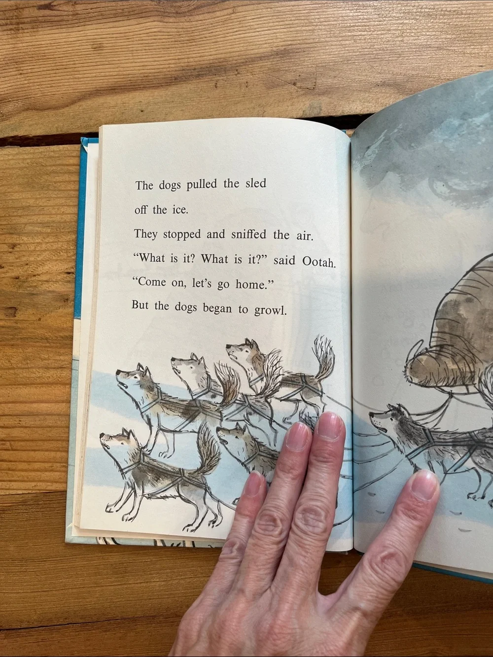 OOTAH'S LUCKY DAY Book HC Dog Sledding Mushing Sled Dogs by Peggy Parish